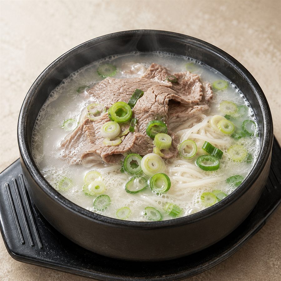 Korean ox bone soup